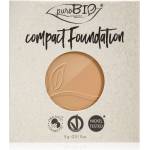 puroBIO Cosmetics Compact Foundation компактна пудра и фон дьо тен резервен пълнител SPF 10 цвят 03 9 гр