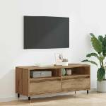 vidaXL ТВ шкаф 100 x 34, 5 x 44, 5 см Дъб Инженерна дървесина и желязо (881778)