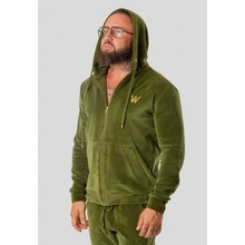 TRES AMIGOS WEAR Mikina s kapucňou W011 BKS K2 Olive Green