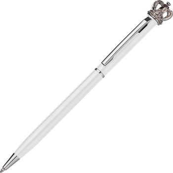 Image 1 of MACMA Метална химикалка King с кристал Swarovski, бял (02306-А-БЯЛ)