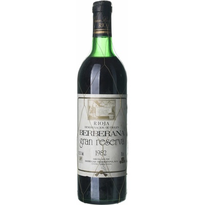 Berberana Rioja Gran Reserva suché červené 1982 0,75 l (holá láhev)