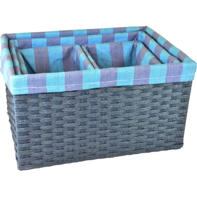 Vingo Úložný box modrý 26x40 cm v. 23 cm
