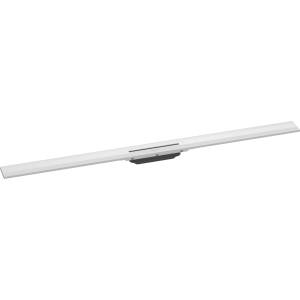 Hansgrohe RainDrain Flex - Линеен душ канал с решетка от неръждаема стомана 1200, за монтаж към стена, с възможност за скъсяване, матово бял 56054700 (56054700)
