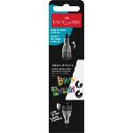 Faber-Castell Декоративен маркер, 1, 0/3, 0 мм, с два края, акрилен, FABER-CASTELL "Shake&Paint", черен 285598 (285598)