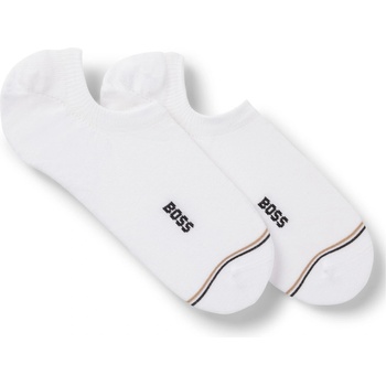 Boss Чорапи Boss Mens BOSS Bodywear 2-Pack Low Socks with Logo Detail - White 100
