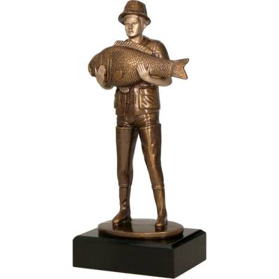 Odlévaná figurka Rybolov Výška: 25 cm
