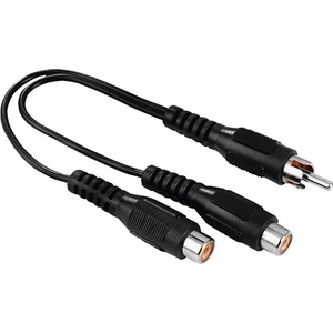 Hama Кабелен разпределител hama 1rca/2rca черен 00205183 (00205183)