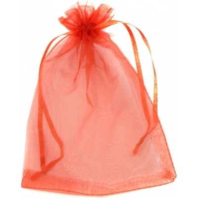 OSTATNÍ Dárkový sáček - organza 12x17cm červený