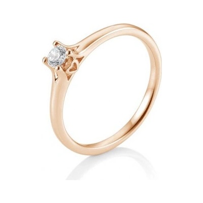 Sofia Diamonds prsteň z ružového zlata s diamantom BE41 05680 R