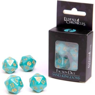 Аксесоар за настолна игра Eldfall Chronicles: Northern Wind - Faction Dice - Sand Kingdoms (ELDSAN90)