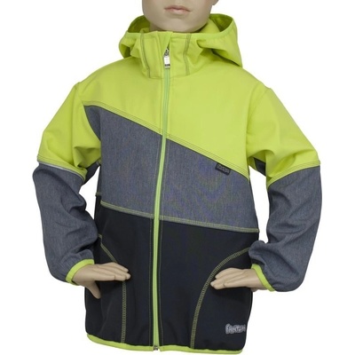 Fantom BUN Bunda softshell0603 černo melír zelenožlutá 2020