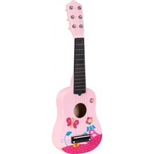 Eco Toys drevená gitara Pink