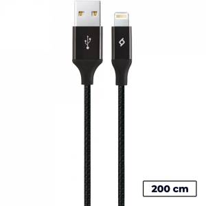 Ttec Кабел ttec AlumiCable Lightning USB Charge / Data XL Cable, 2m - Черен