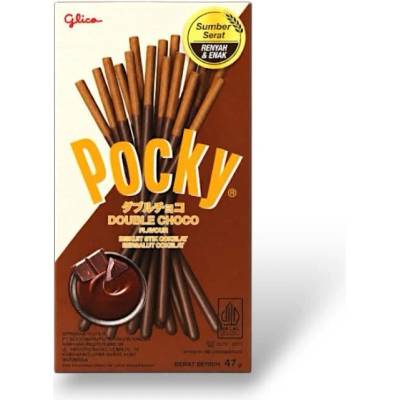 GLICO Pocky Double Chocolate tyčinky 47 g
