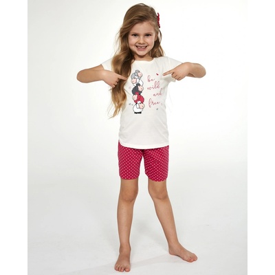 DÍVČÍ PYŽAMO S KRÁTKÝM RUKÁVEM CORNETTE BE WILD