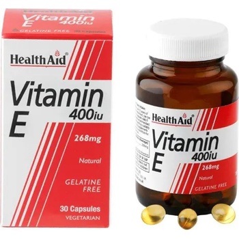 HEALTHAID Хранителна добавка ВИТАМИН E 400iu - 268MG , Health Aid Vitamin E 400iu (268mg), 30 caps