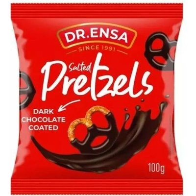 Dr. Ensa slaný preclík v hořké čokoládě 100 g
