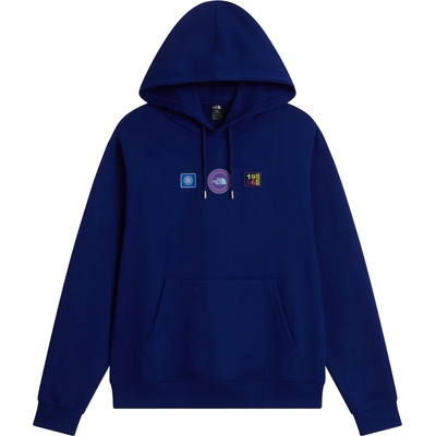 The North Face Мъжки суичър The North Face Explorer Badges RLX Hoodie - Bold Blue (017-4702-0113)