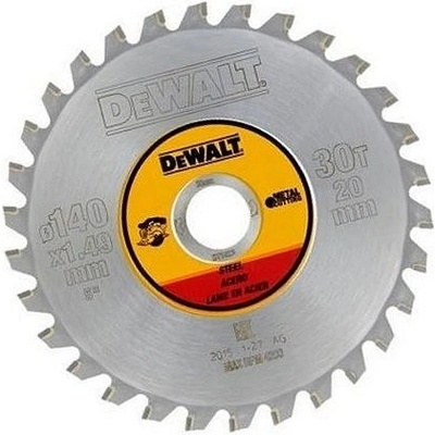 DeWALT DT1923 Pílový kotúč na kov, 140 x 20 mm, 30 zubov