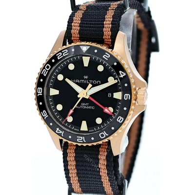 Hamilton Мъжки часовник Hamilton KHAKI NAVY SCUBA GMT Automatic H82565930 (H82565930)