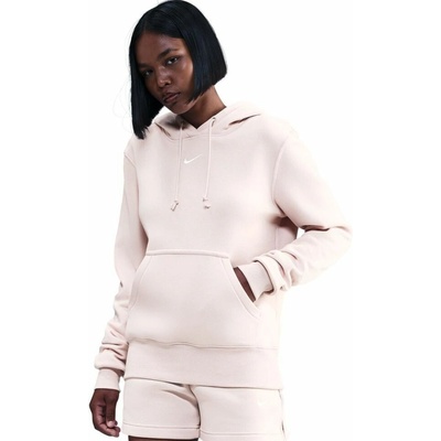 Nike Sportwear Phoenix Fleece Hoodie sail red/sail Růžový – Zboží Dáma