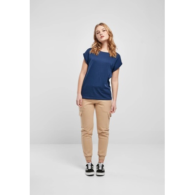 Urban Classics Дамска тениска в син цвят Urban Classics Ladies Shoulder Tee UB-TB771-04008 - Син, размер L