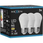 Mexen Nova 3x LED крушка E27, G45, 9W, Топла - 3000K, 945 lm - L101-E27-0930-01x03 (L101-E27-0930-01x03)
