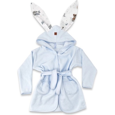 Dětský termožupan s oušky Meďa pilot modrý