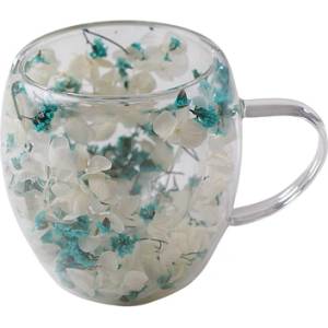 CupHup Стъклена термо чаша CupHup Passion Flower, Двойно дъно, Mandrake (02-06)