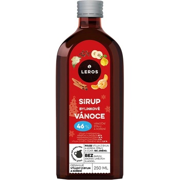 Leros Sirup Bylinkové Vianoce 250 ml