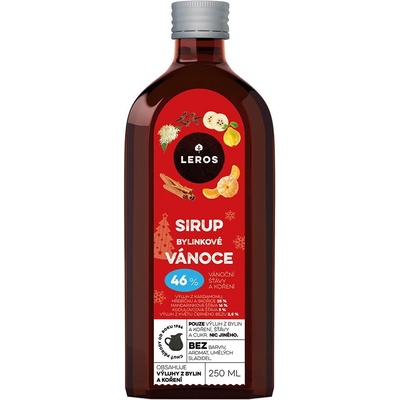 Leros Sirup Bylinkové Vianoce 250 ml