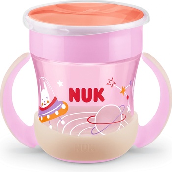 Image 1 of Nuk Чаша NUK - Evolution, Mini Magic Cup, Glow in the Dark, 6 m+, 160 ml, Розова (10255538-момиче)