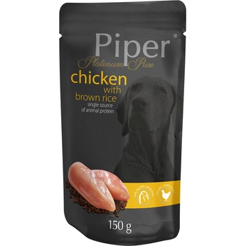 Dolina Noteci Platinum Adult Chicken -Пауч за кучета с чувствителна храносмилателна система с пилешко и кафяв ориз, 5 броя х 150 гр