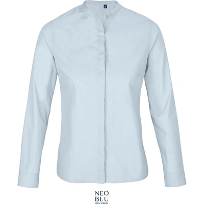 Neoblu 3787 BART WOMEN / Дамска риза с дълъг ръкав от поплин - нежно синя L (243787l7103)