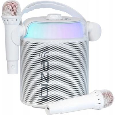 Sada Ibiza KARAHOME WH reproduktor KARAOKE + 2 mikrofóny bt