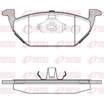 Sada brzdových platničiek kotúčovej brzdy REMSA 0633.00