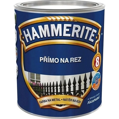 Hammerite přímo na rez hladký 2,5L černý černý