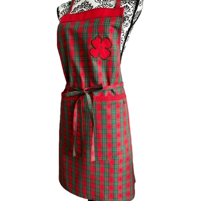 Kanafasek-CL Kuchyňská zástěra Červené srdce