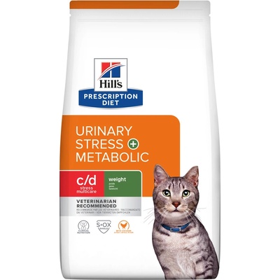 Hill's Prescription Diet C/D Stress & Metabolic Močový systém pre mačky 1,5 kg