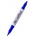 FlexOffice Двулицев маркер FlexOffice PM01 за CD син, 0.4 - 1.0 mm, с остър и объл връх