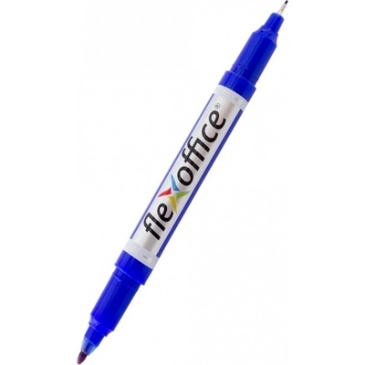 FlexOffice Двулицев маркер FlexOffice PM01 за CD син, 0.4 - 1.0 mm, с остър и объл връх