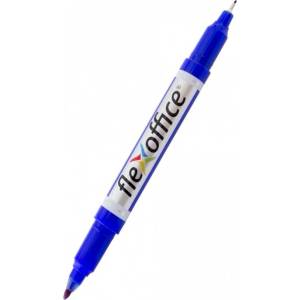 FlexOffice Двулицев маркер FlexOffice PM01 за CD син, 0.4 - 1.0 mm, с остър и объл връх