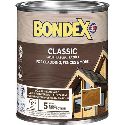 Bondex Classic Tenkovrstvá lazura 0,75 l dub