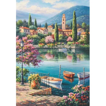 Anatolian - Puzzle Kim: Village lake afternoon - 500 piese