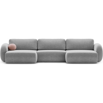 Cosmopolitan Design Светлосив шенилов сгъваем/с място за съхранение ъглов диван (U форма) Tonale - Cosmopolitan Design (COS_UF_214_F1_TONALE5)