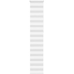 vidaXL Зеброва щора бял 45x230 см Ширина на плата 40, 9 см Полиестер (4014796)
