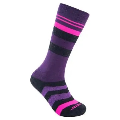 Sensor Slope Merino ponožky čierna/ružová/fialová