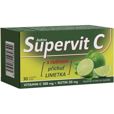 Astina Supervit C s rutinem limetka 30 tabliet