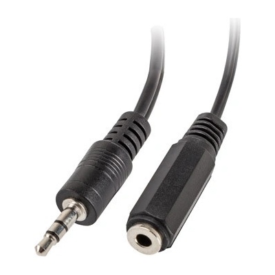 Lanberg Аудио адаптер LANBERG, Stereo Mini Jack 3.5mm (M) към 2x Stereo Mini Jack 3.5mm (F), 0.1m, черен - AD-0024-BK (AD-0024-BK)