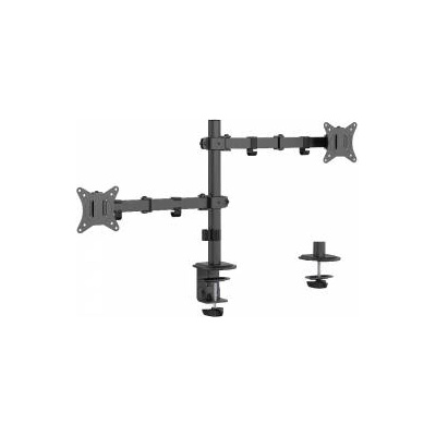 Gembird Desktop Frame for 2 Monitors -Adjustable 17-32inch to 9kg